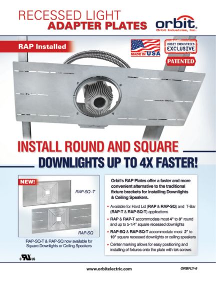 Recessed Light Adapter Plate Flyer