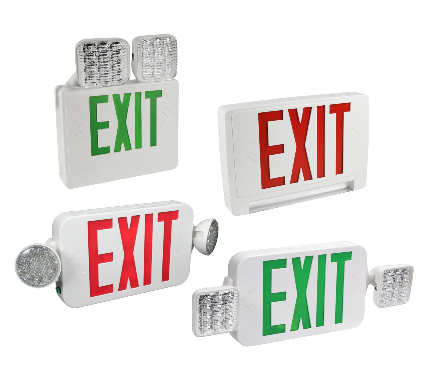 Exit Sign & Emergency Light Combo