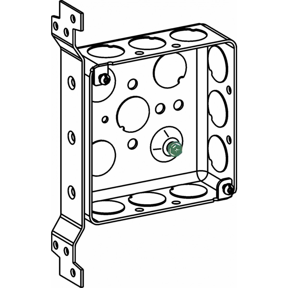 D4SB-50-FB - 4” (4S) Boxes - Electrical Junction Boxes - Steel Products