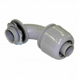 NON-METALLIC (PVC) LIQUID TIGHT CONNECTORS 90° ANGLE