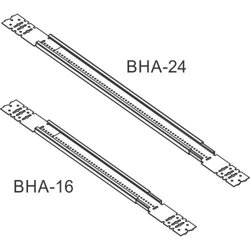 ADJUSTABLE BAR HANGERS FOR STUD WALLS & CEILING JOISTS