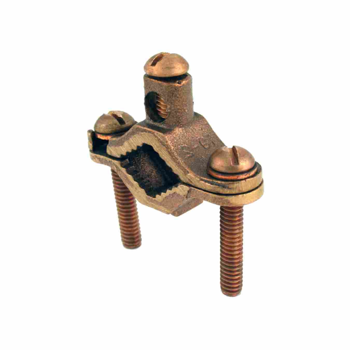 BRONZE DIRECT BURIAL BARE GROUND CLAMPS - BRONZE SCREW