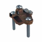 BRONZE ARMORED GROUND CLAMPS - STEEL SCREW