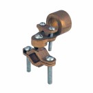 BRONZE GROUND CLAMPS WITH ADAPTER FOR RIGID CONDUIT