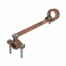 BRONZE GROUND CLAMPS FOR RIGID CONDUIT WITH FLEXIBLE COPPER STRAP