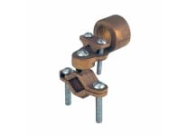 BRONZE GROUND CLAMPS WITH ADAPTER FOR RIGID CONDUIT