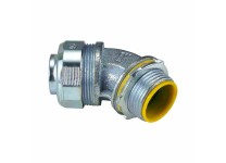 MALLEABLE IRON LIQUID TIGHT CONN. 45 ANGLE INSULATED THROAT