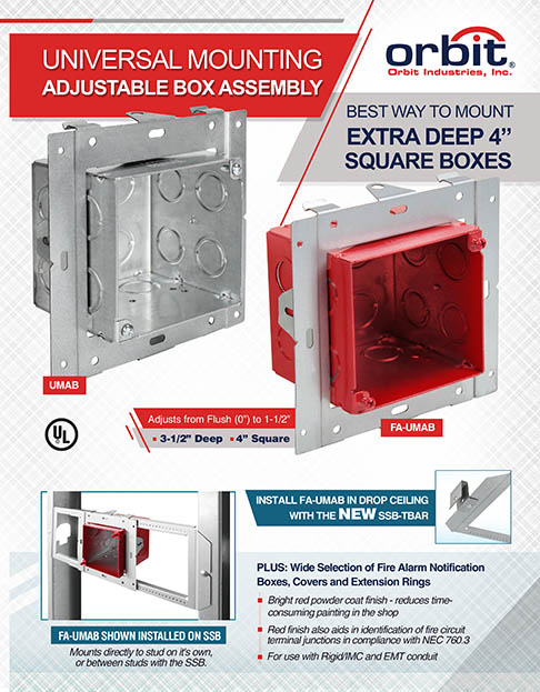 24 Adjustable Box Bracket Orbit BHA 50 Pack