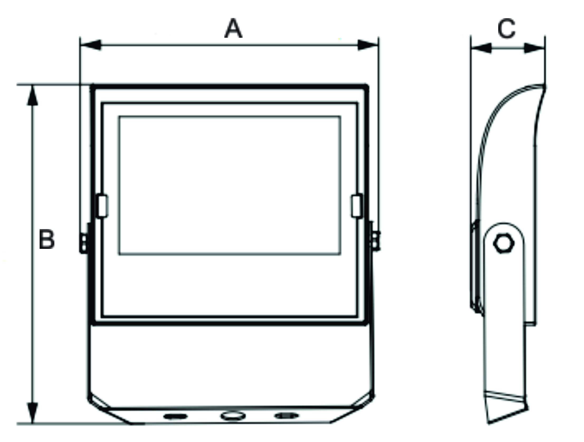 AWC-LFL11-YK Line Drawing AWC-LFL11-100W-YK Line Drawing